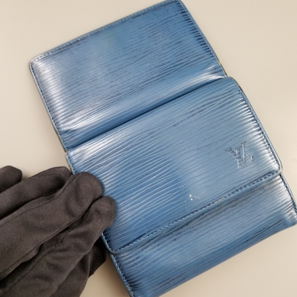 LOUIS VUITTON Portefeuille Long Men's Porte Bilfold Epi leather Wallet/France - Picture 5 of 16